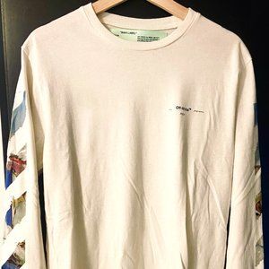 Off-white long sleeve shirt. Size: Large